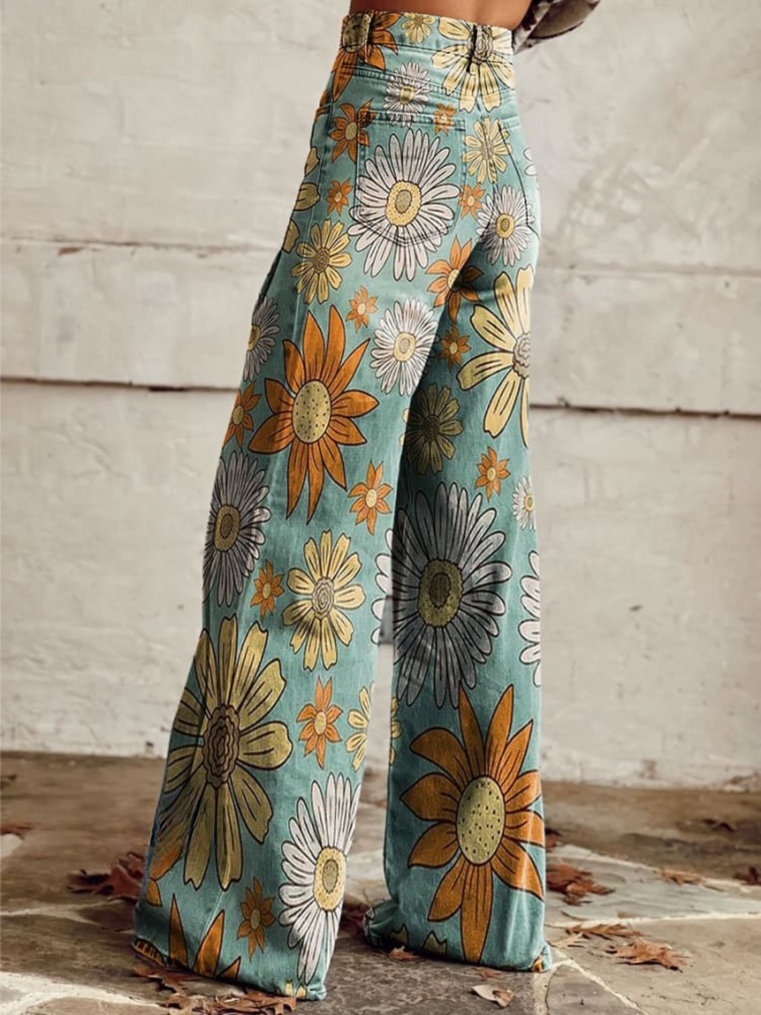 Cirilla™ | Vintage Floral Baggy Pants