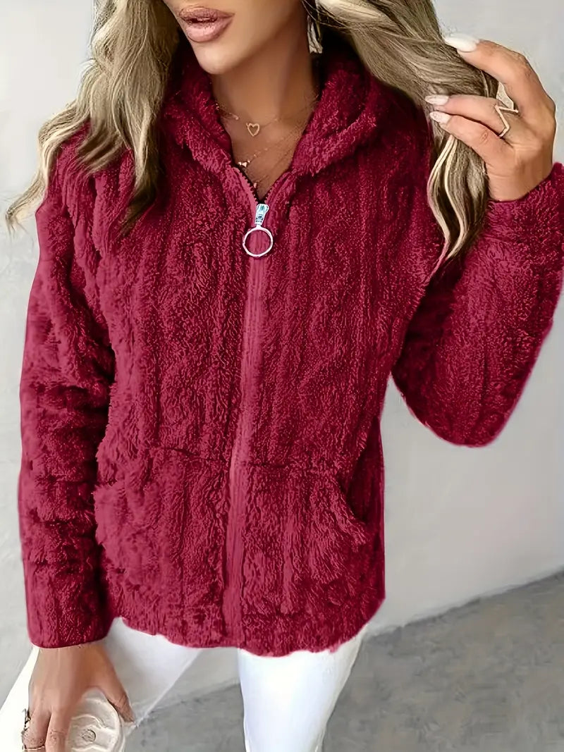 Sophie – Long Sleeve Hoodie With Zipper