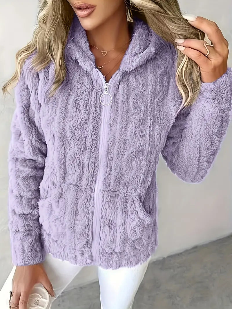 Sophie – Long Sleeve Hoodie With Zipper