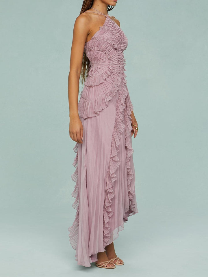 Amelia – Ocean Whirlpool Maxi Dress