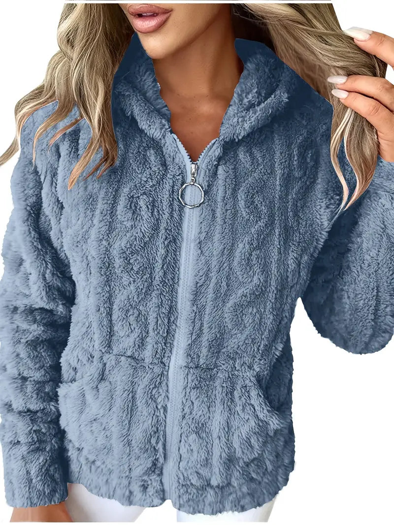 Sophie – Long Sleeve Hoodie With Zipper