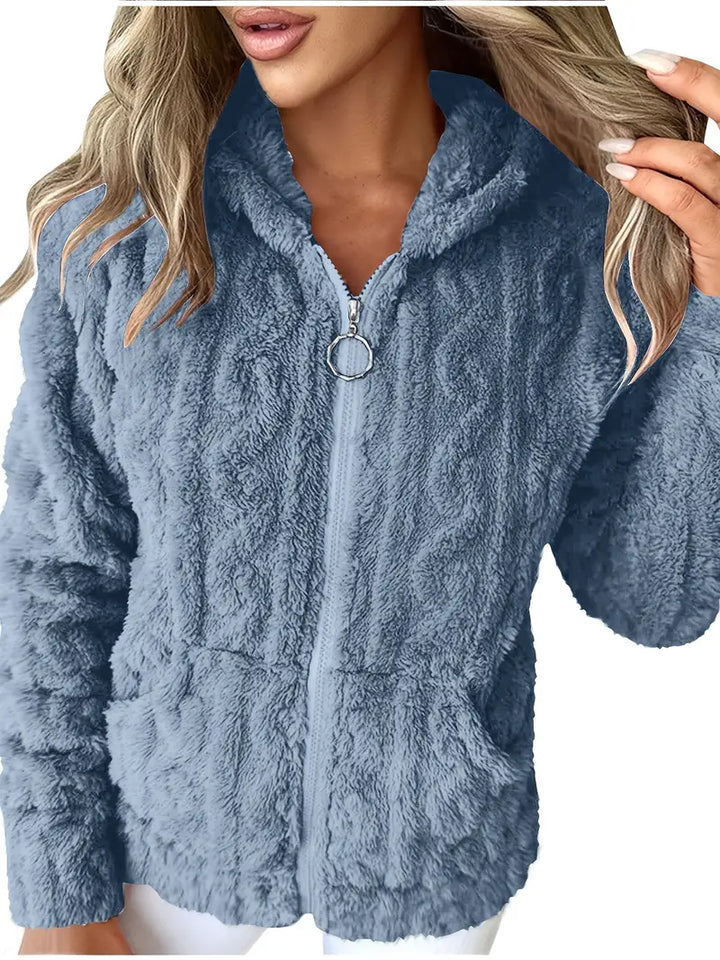 Sophie – Long Sleeve Hoodie With Zipper