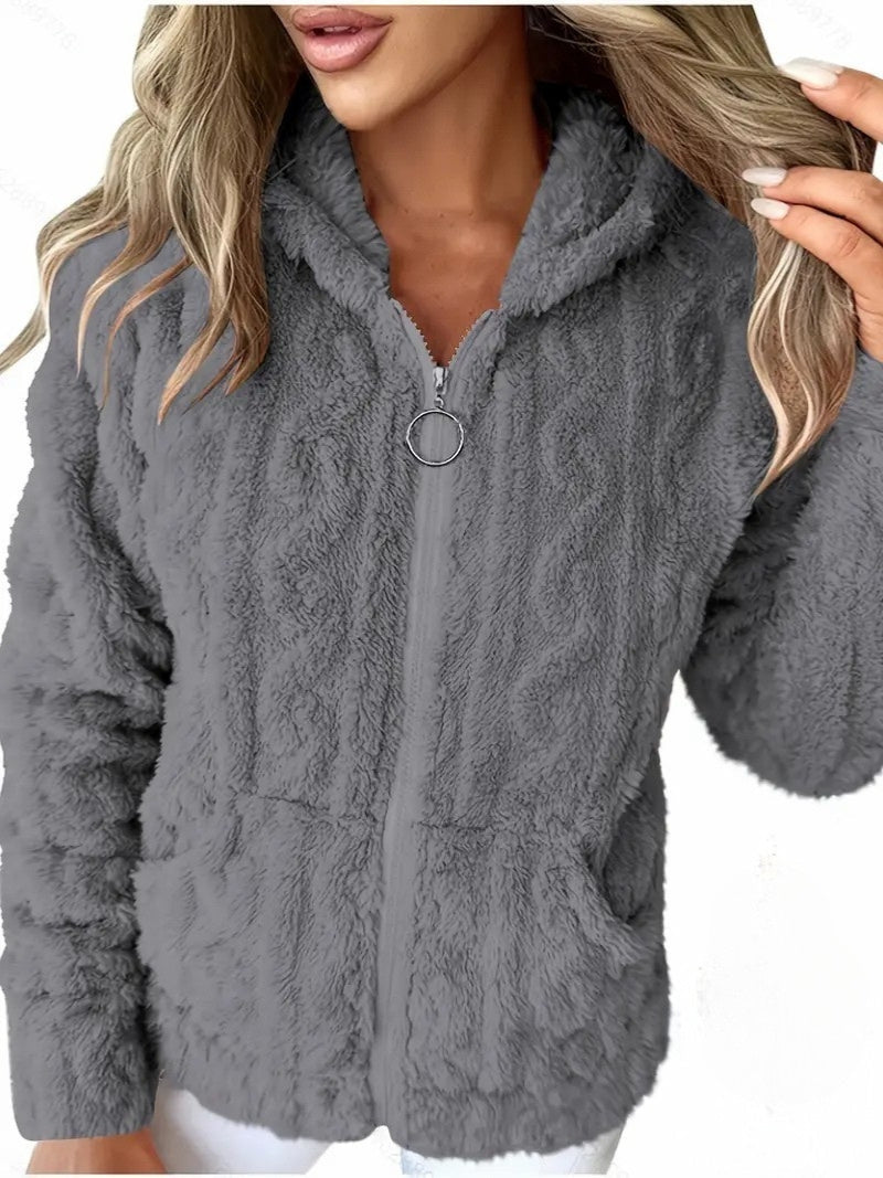 Sophie – Long Sleeve Hoodie With Zipper