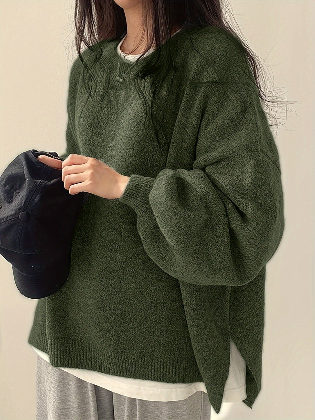 Odette – Long Sleeve Crew Neck Sweater