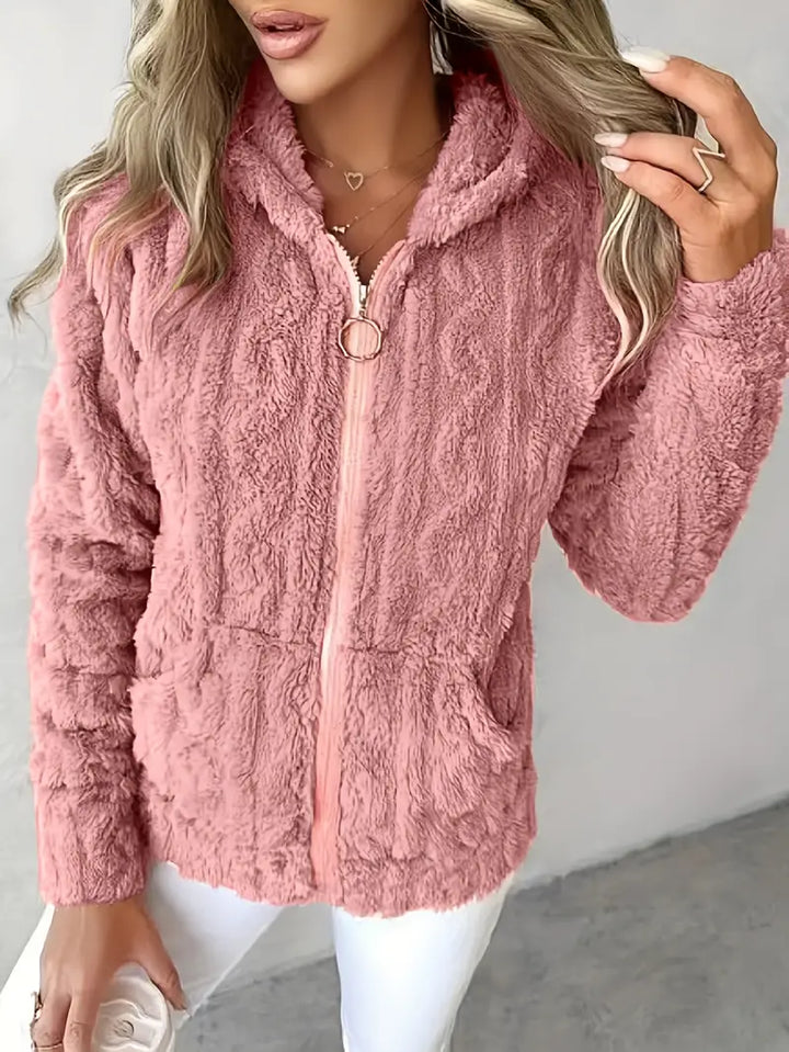 Sophie – Long Sleeve Hoodie With Zipper