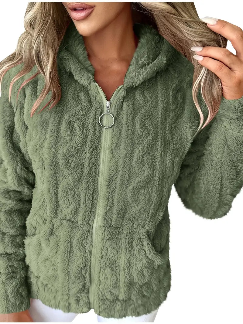Sophie – Long Sleeve Hoodie With Zipper