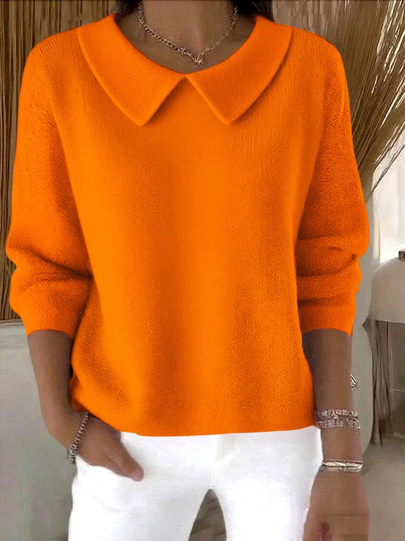 Marcelle – Comfortable Long-Sleeved Cotton Sweater