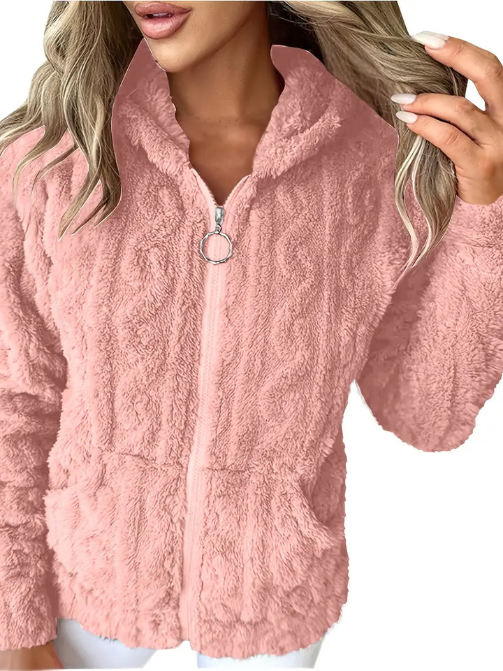 Sophie – Long Sleeve Hoodie With Zipper