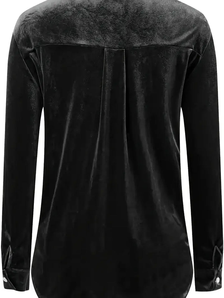 Maelis – Long Sleeve Shirt With Front Pockets