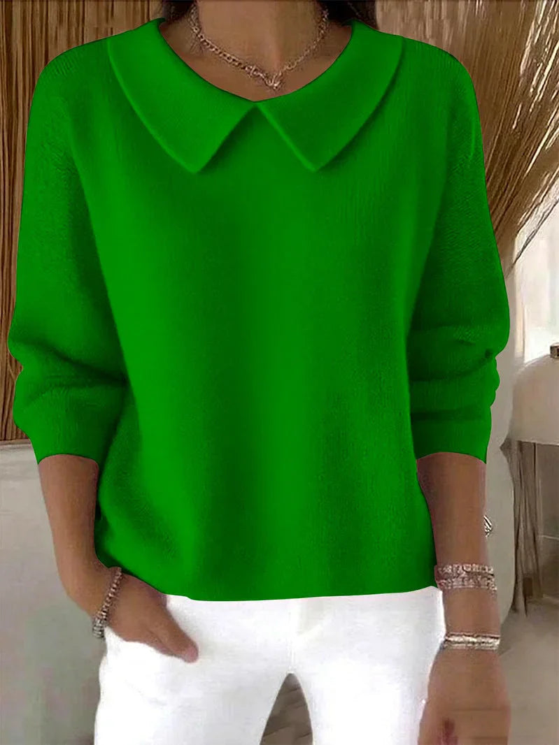 Marcelle – Comfortable Long-Sleeved Cotton Sweater