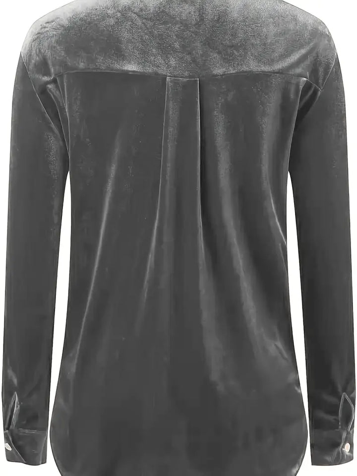 Maelis – Long Sleeve Shirt With Front Pockets