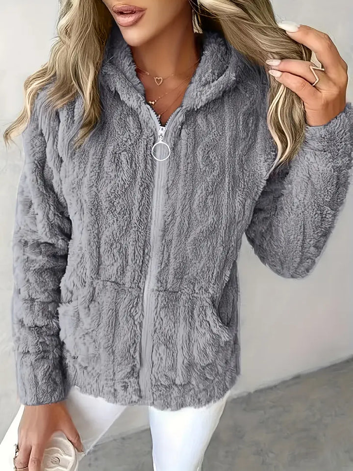Sophie – Long Sleeve Hoodie With Zipper