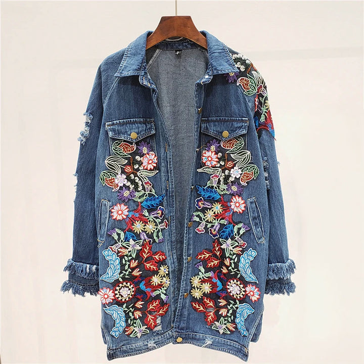 Amelie Fleur Flower Embroidery Jacket