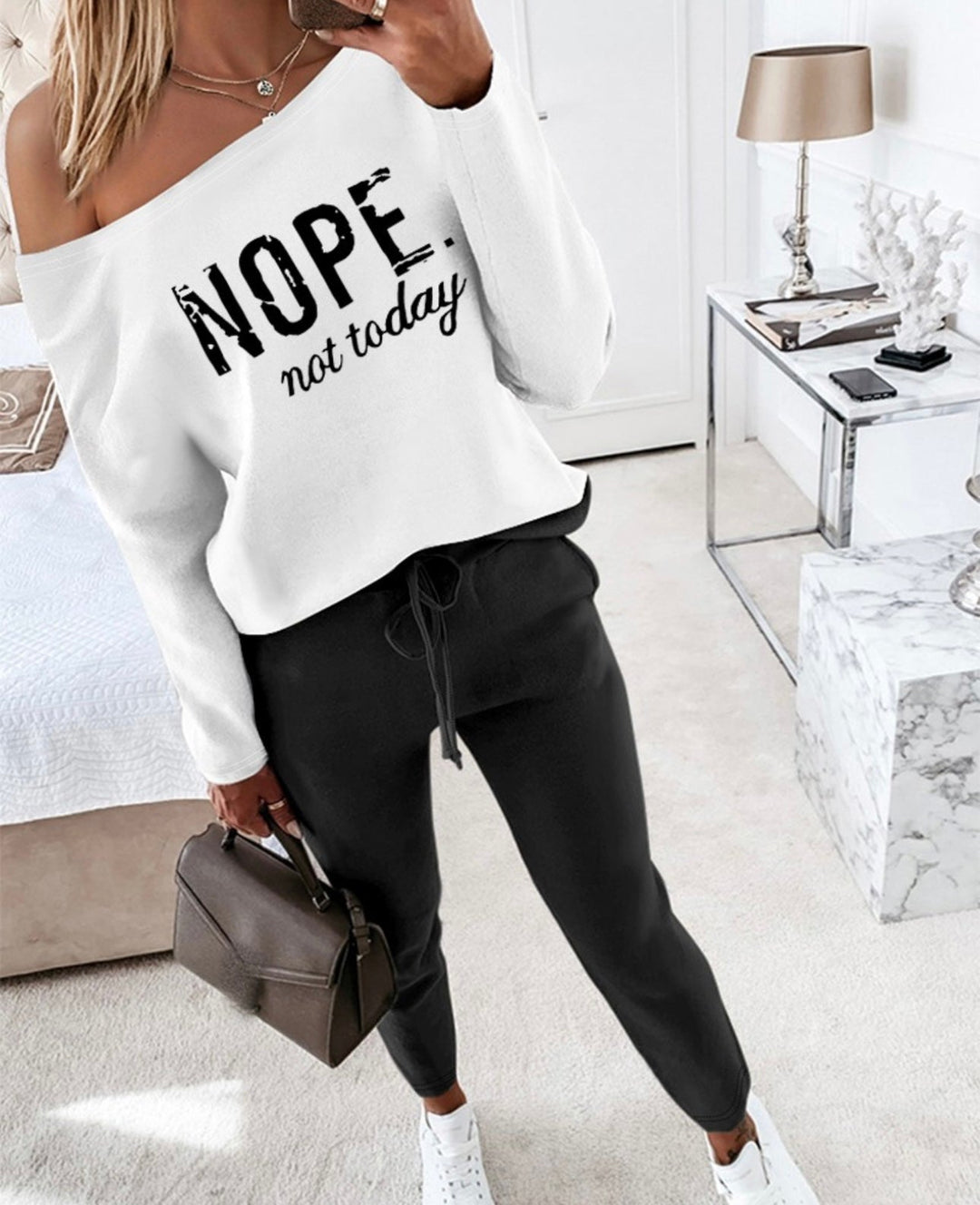 Lily/ Nope Not Today Top &amp; Jogger Set
