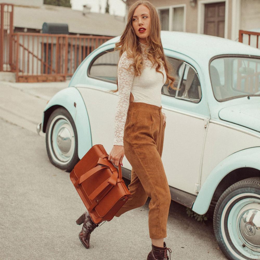 Knoten | Retro Twist Bag in Blue-Pink