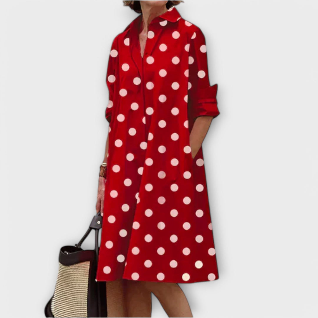 Caitlin | Stylish Button Dress