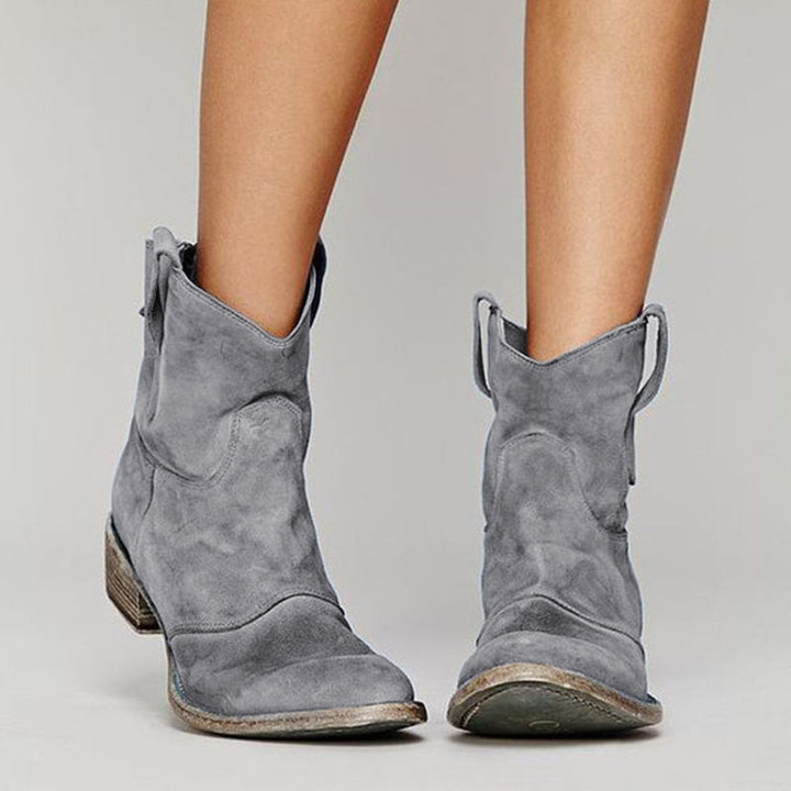 Viondra – Elegant Suede Ankle Boots