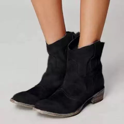Viondra – Elegant Suede Ankle Boots