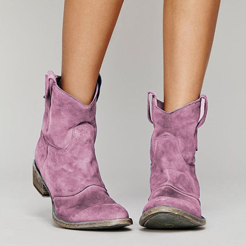 Viondra – Elegant Suede Ankle Boots
