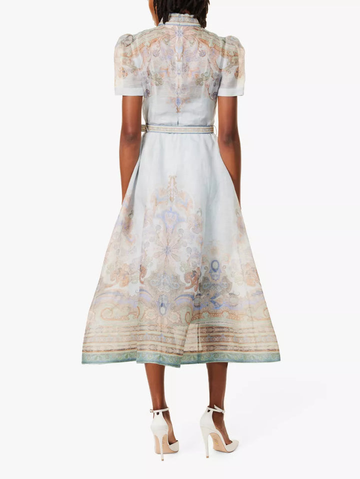 Willow/ Elegant Silk Linen Dress