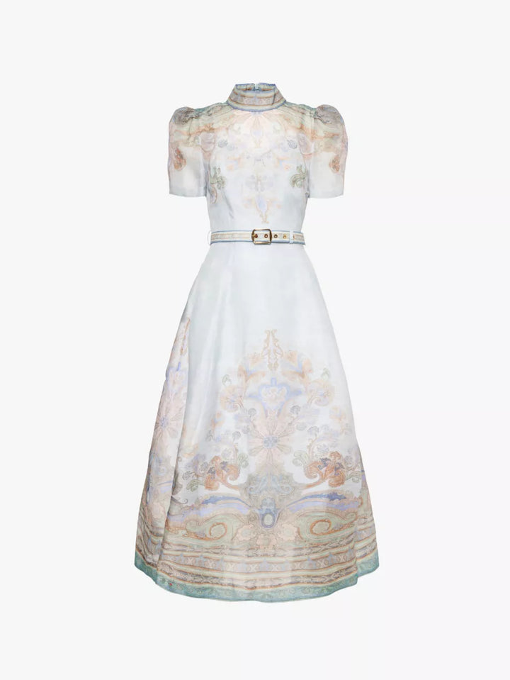 Willow/ Elegant Silk Linen Dress