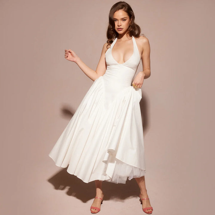 Chloe | Halter Fit &amp; Flare Dress