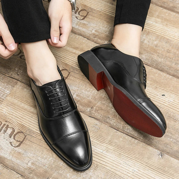 Luca Giordano Genuine Leather Oxford Shoes
