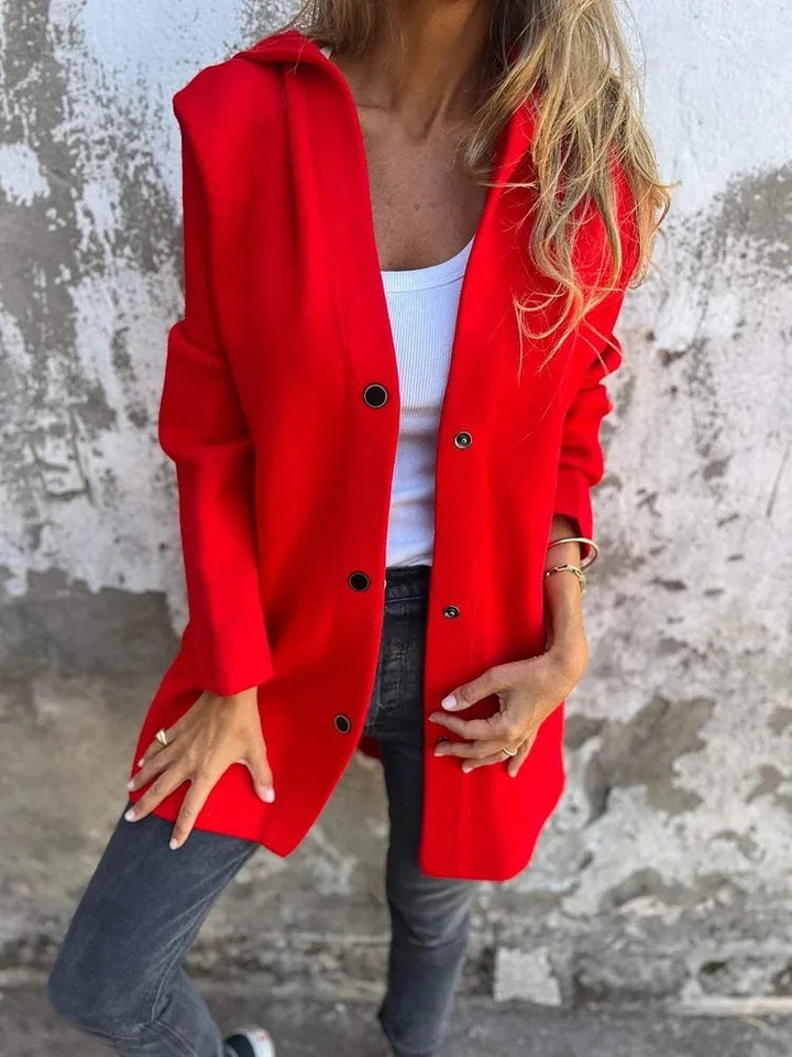 Nora | Elegant Coat with Hood