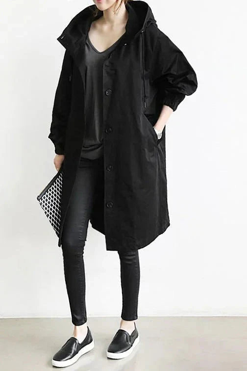 Sabina – Elegant Water-Repellent Trench Coat