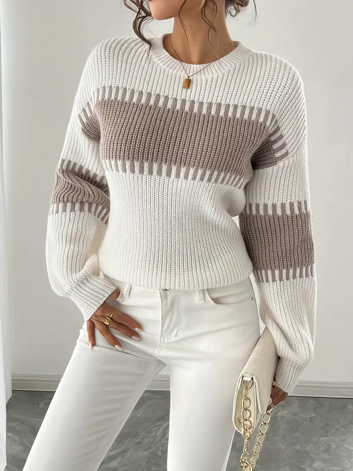 Clarisse – Long-Sleeved Round-Neck Sweater