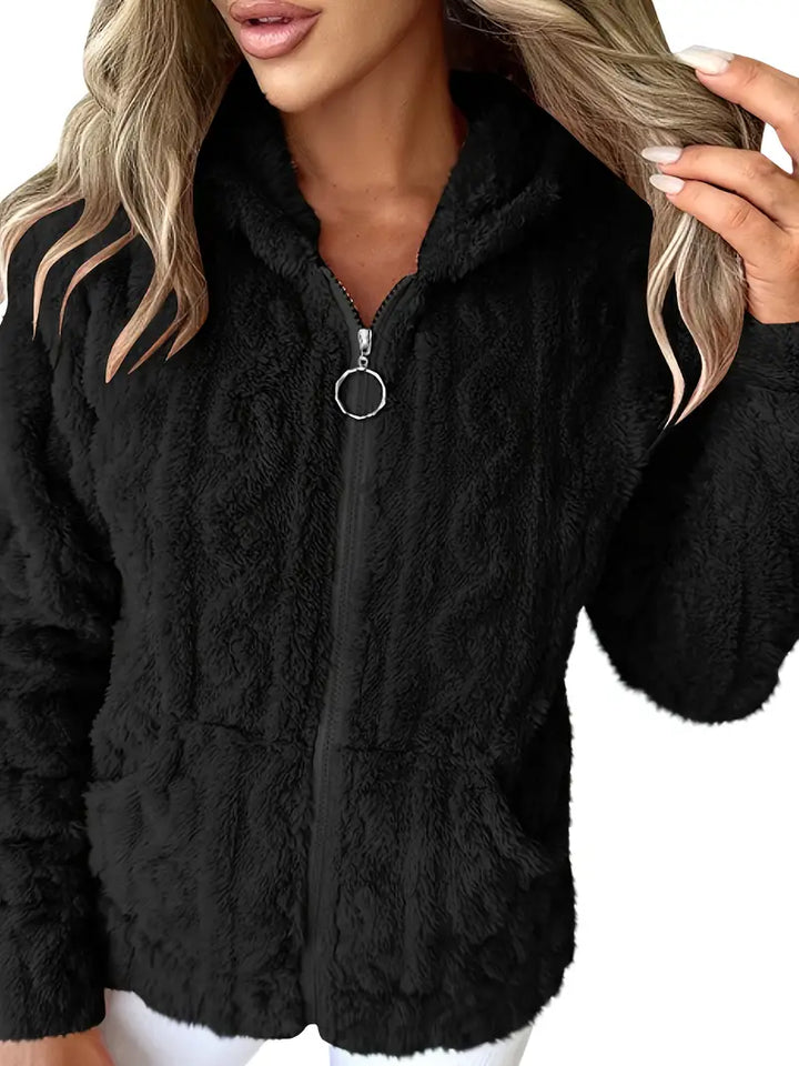 Sophie – Long Sleeve Hoodie With Zipper