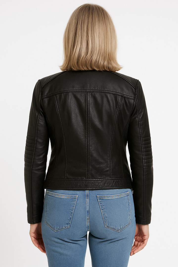 Marzena – Elegant Leather Jacket