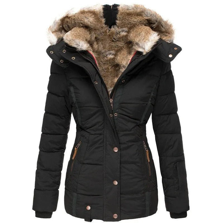 Leandra – Warm Winter Coat with Fur Lining