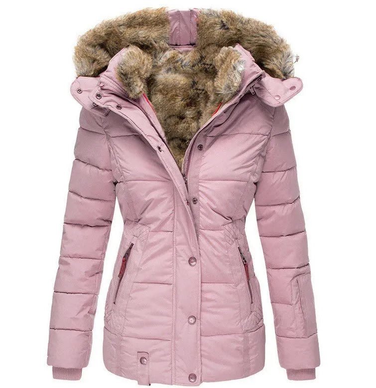 Leandra – Warm Winter Coat with Fur Lining