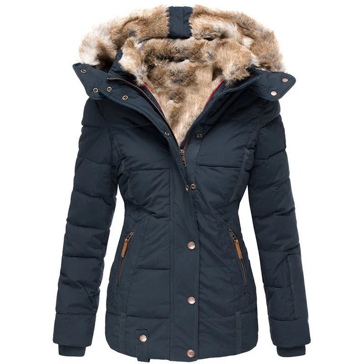 Leandra – Warm Winter Coat with Fur Lining