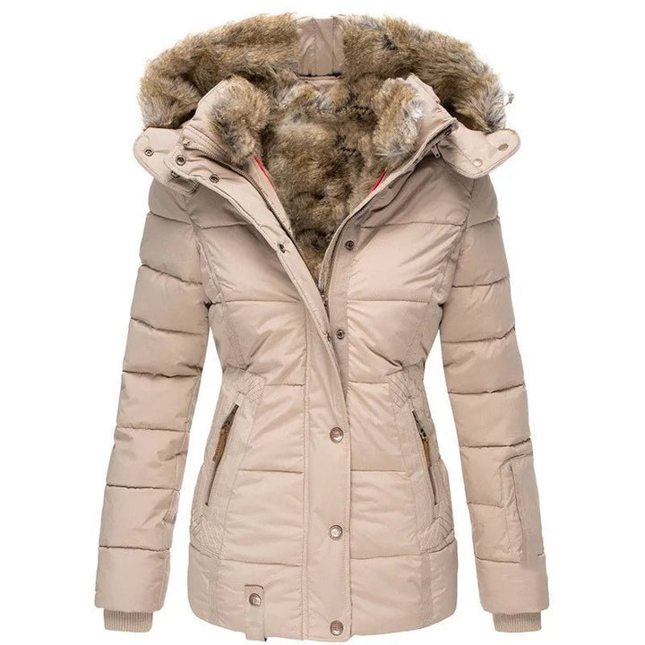 Leandra – Warm Winter Coat with Fur Lining