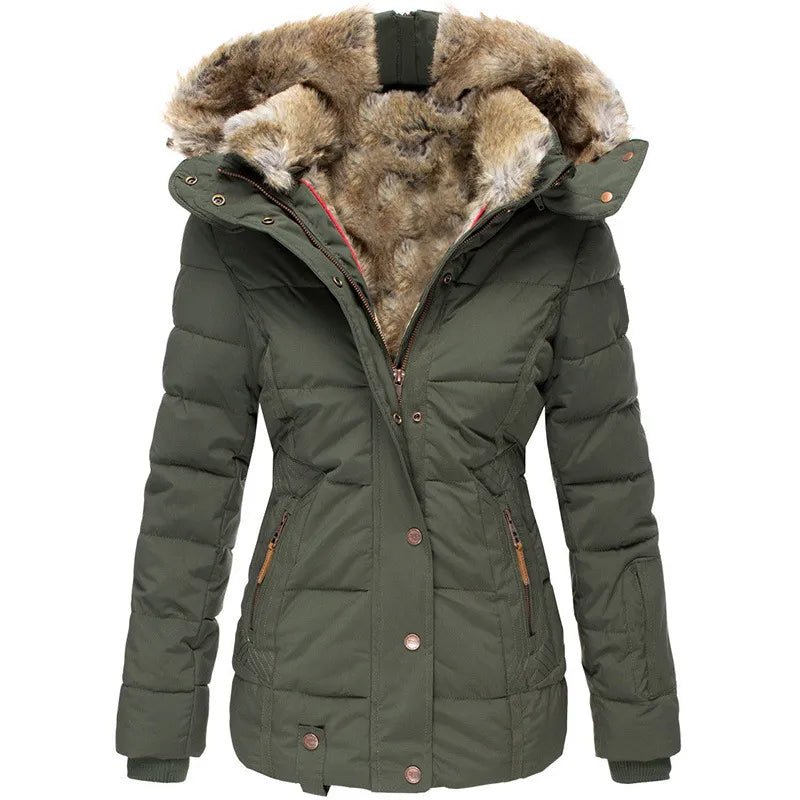 Leandra – Warm Winter Coat with Fur Lining