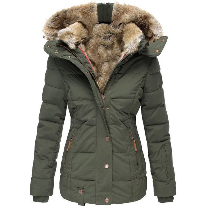 Leandra – Warm Winter Coat with Fur Lining