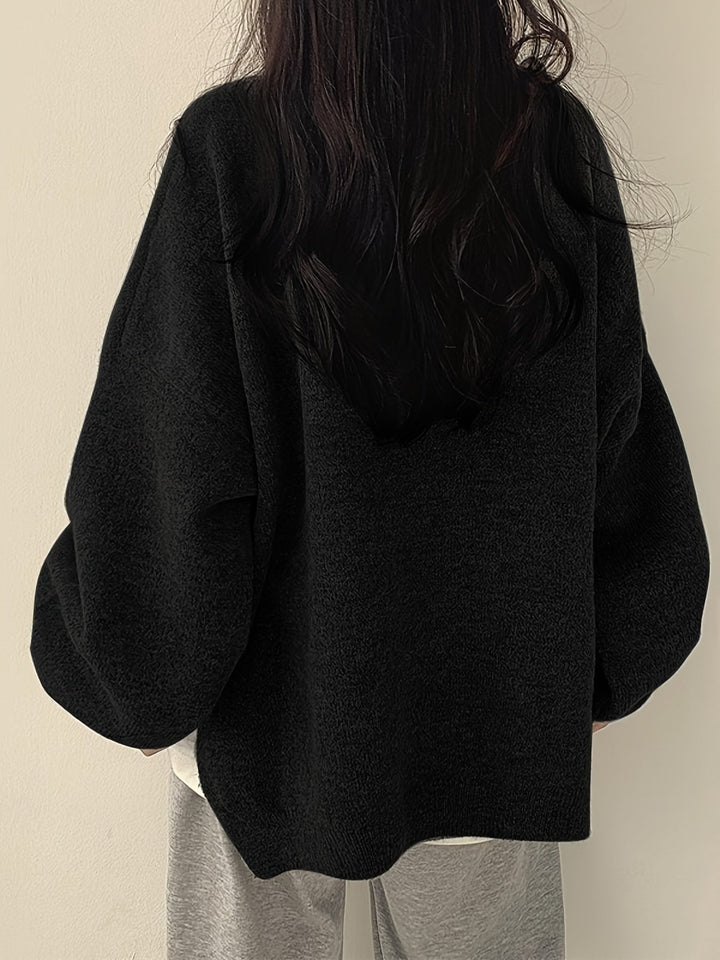 Colette – Round Neck Long Sleeve Sweater
