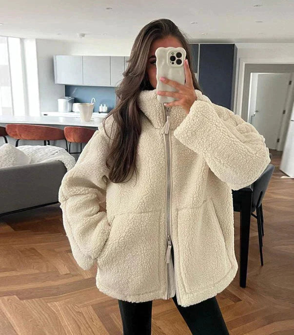 Renata – Lambswool Jacket with Long Sleeves