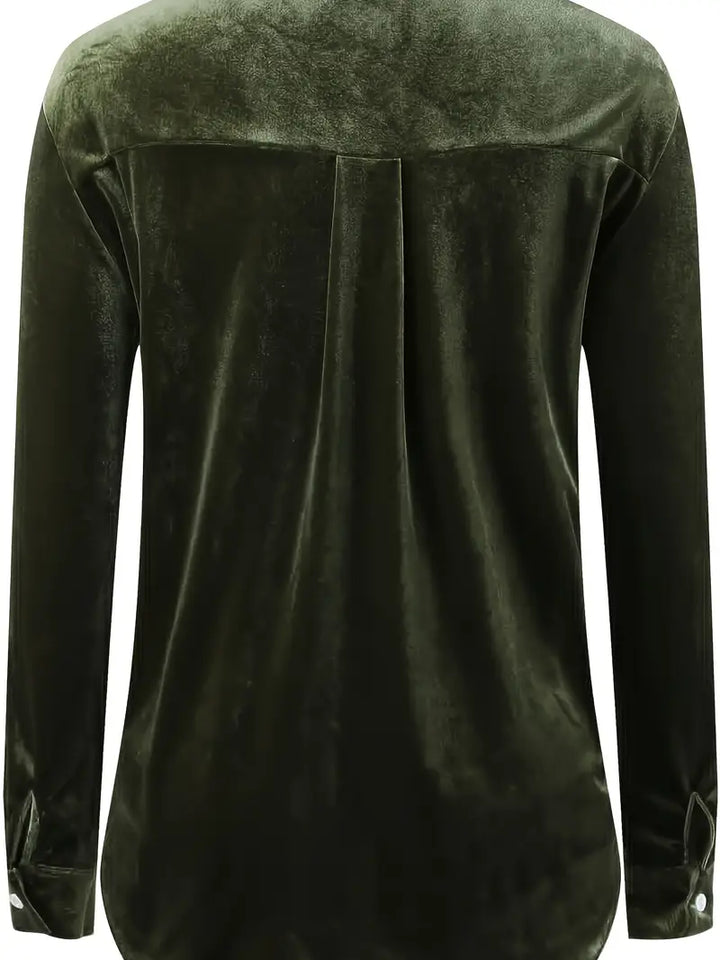 Maelis – Long Sleeve Shirt With Front Pockets