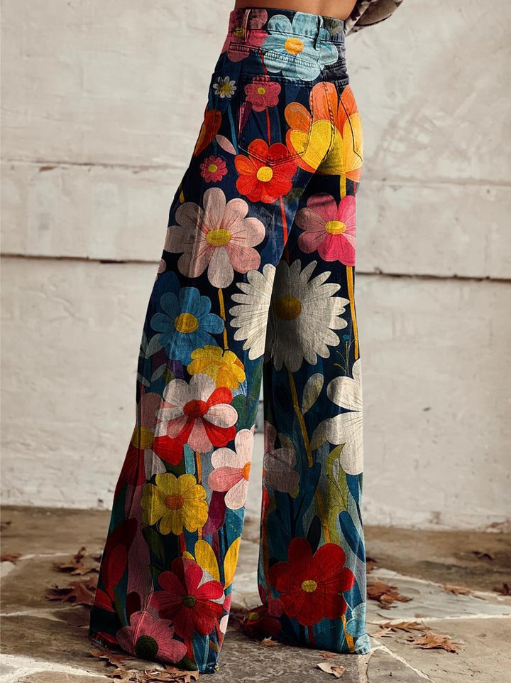 Amelia™ | Wide Floral Pants