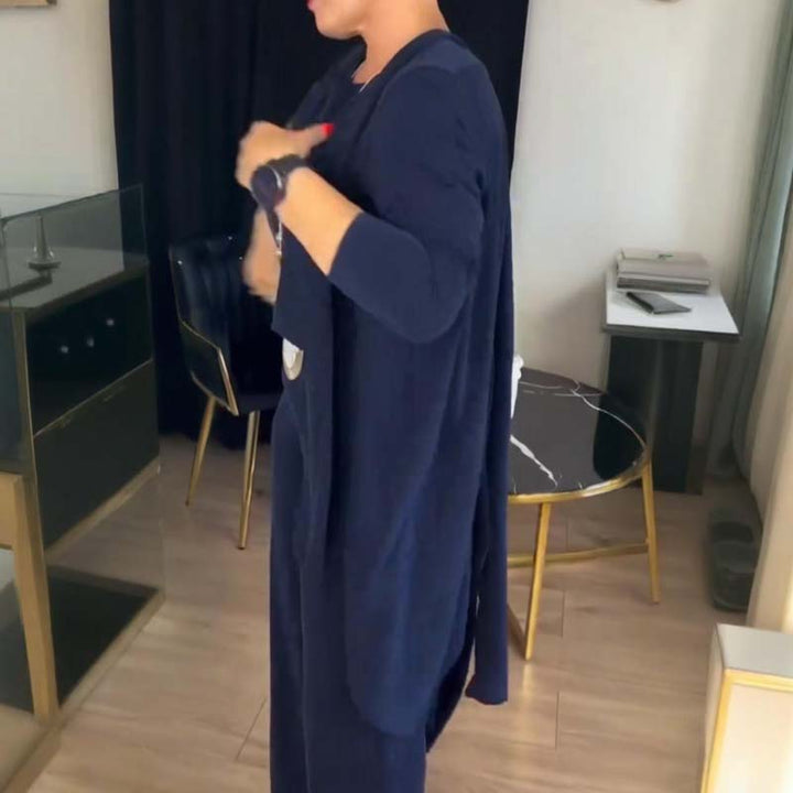 Clarissa – Elegant 3 Piece Set with Long Cardigan